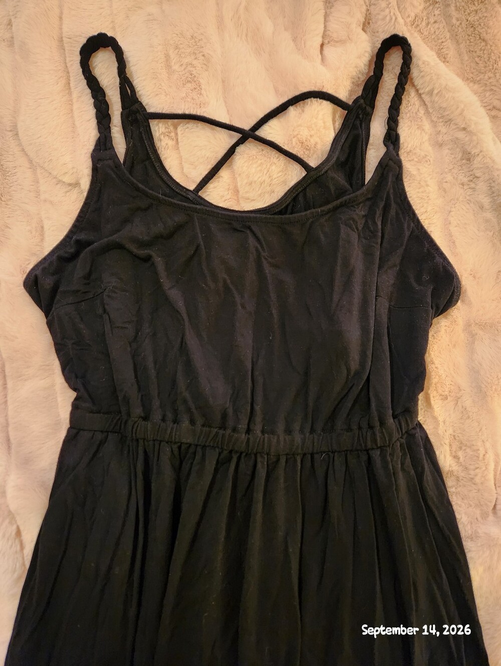 Torrid Black Casual Summer Dress with Braided Straps